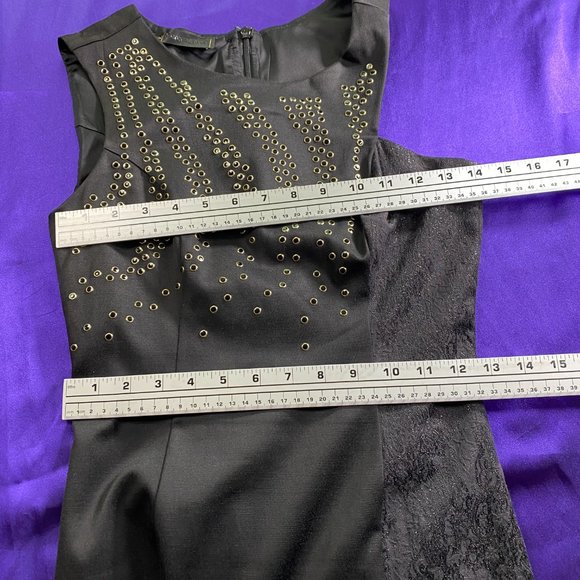 πMorena Rosa Unique Black Dress with Rivets - Picture 11 of 16